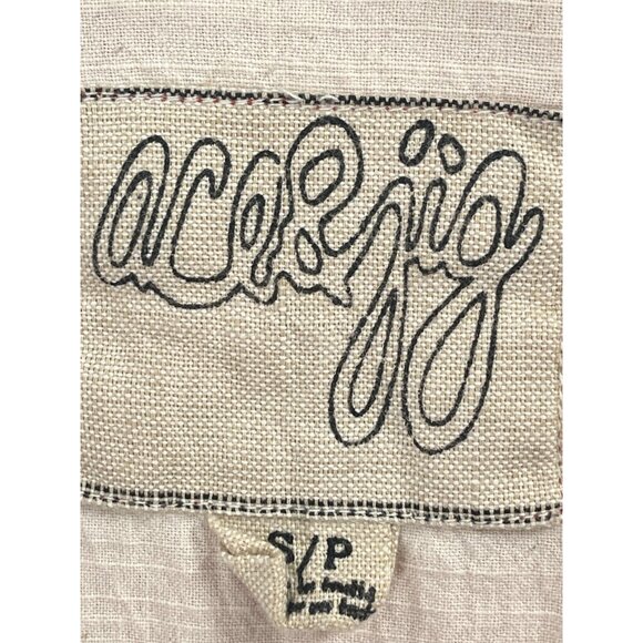 Ace and Jig Light Wieght Button Down Midi Dress Orange Stripe Sz Small - Picture 5 of 7